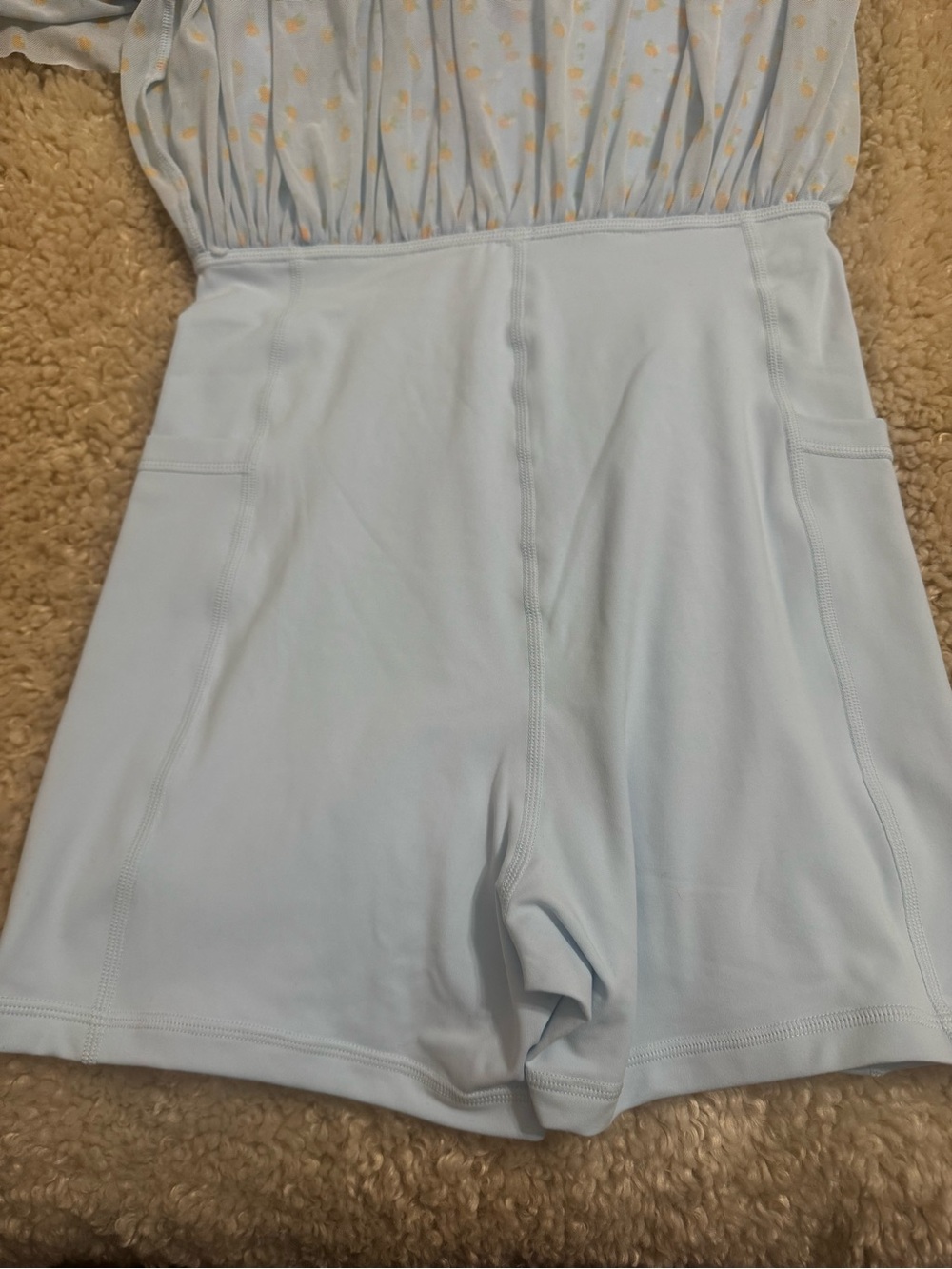 Blogilates ballerina ruffle dress in blue citrus - Picture 11 of 11